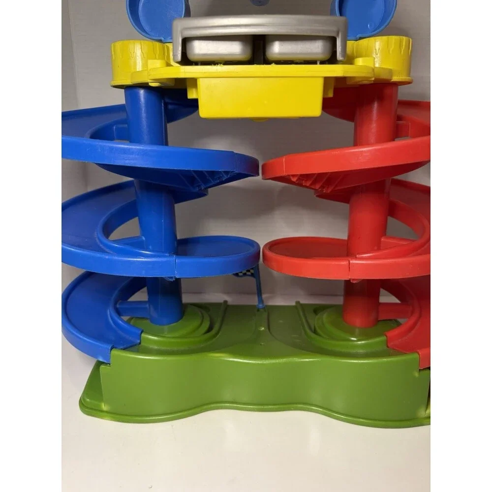 Fisher-Price Toy Story 3 Big Spiral Speedway Buzz Lightyear Lotso Playset WORKS
